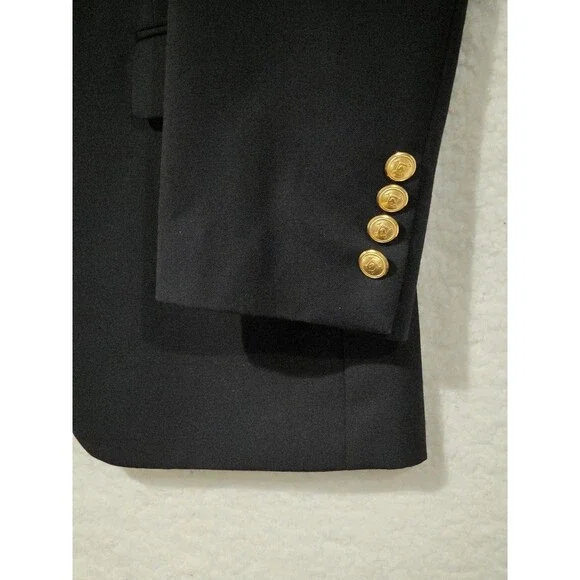 Lauren Ralph Lauren Sport Coat Blazer 38R Blue Wool Blend Gold Button Classic - Picture 3 of 8
